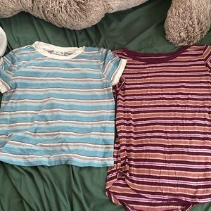 Pair of two striped shirts